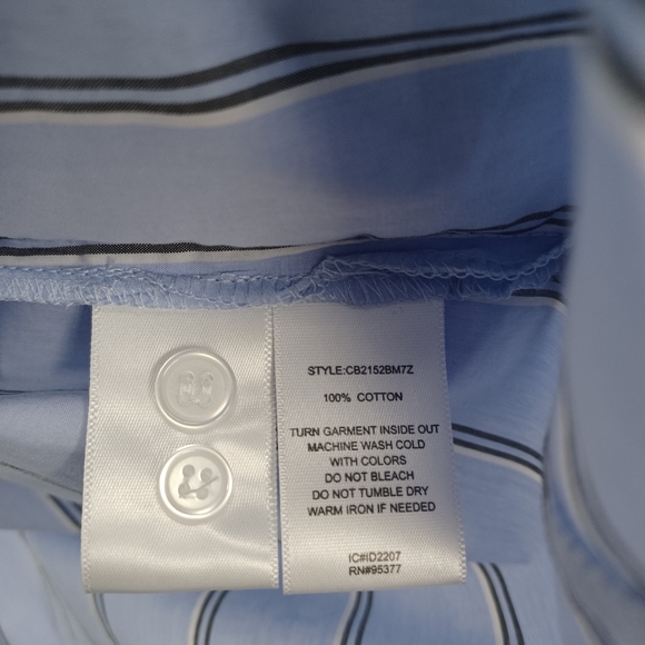 Sanctuary Slit Back Tunic Blouse in Angel Blue Stripe - Picture 5 of 7